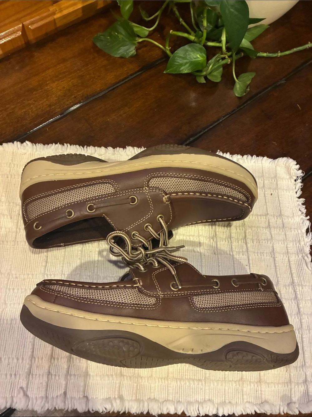 New Men’s Size 7.5 Canyon River Blues Leather Boat Shoes / Loafers (ABBA)